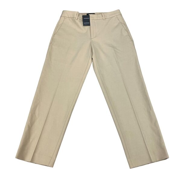 Club Monaco Matie Pants Women 6R Tan Stretch Slash Pockets Classic Fit - Picture 11 of 16